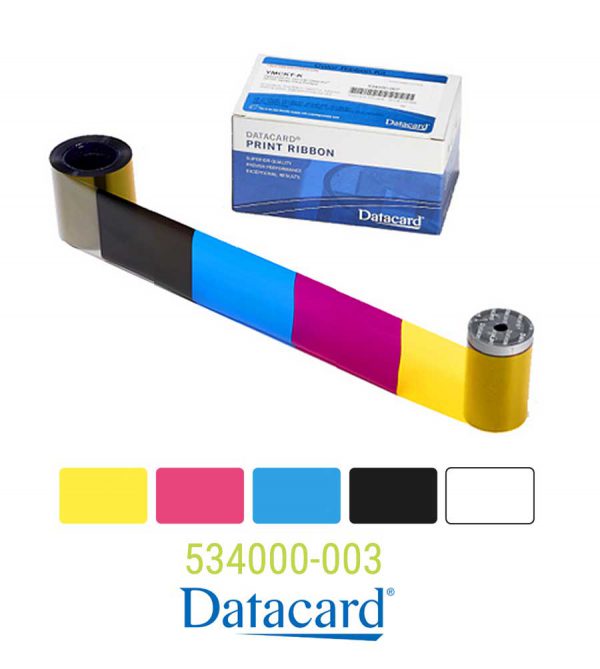 Datacard kleurenlint YMCKO 534000-003