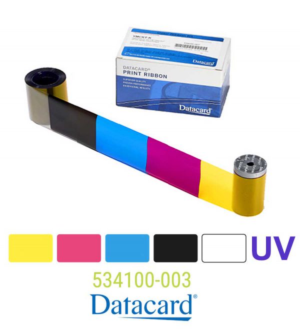 Datacard kleurenlint YMCKFT UV-beveiliging