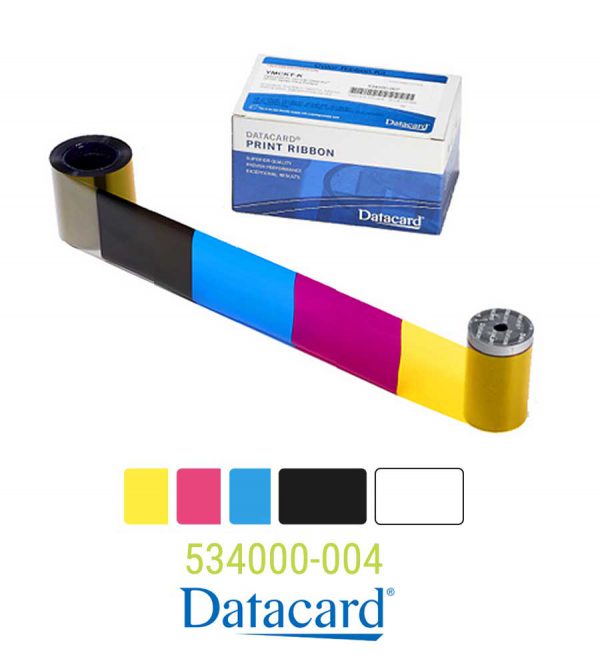 Datacard kleurenlint YMCKO Halfpanel