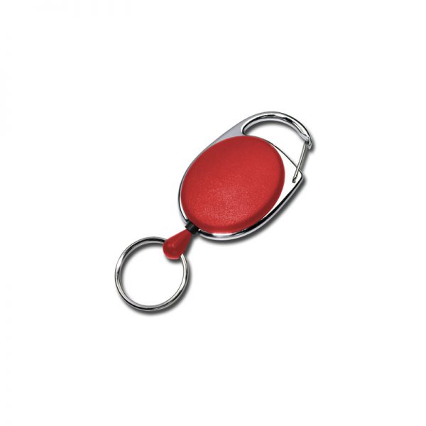 Jojo ovaal metalen ring (rood)