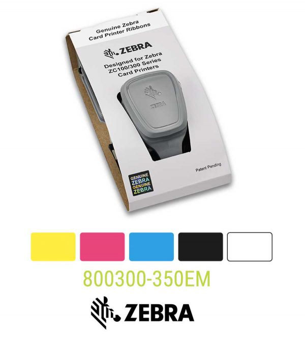 Zebra lint YMCKO 800300-350EM