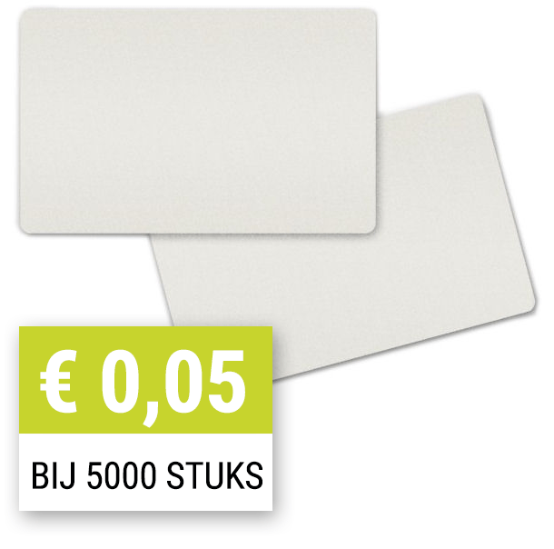 Blanco PVC kaart WIT