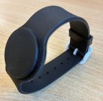 Mifare Polsband IDENTband Ticker zwart, met witte sluiting, 1k 4 byte chip - Afbeelding 2
