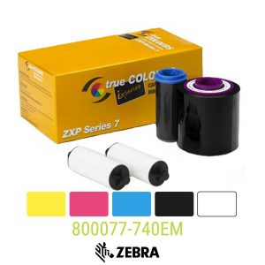 Zebra ZXP7 lint YMCKO 800077-740EM