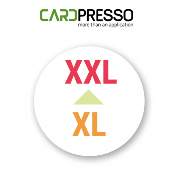 Upgrade CardPresso XL naar XXL