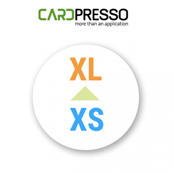 Upgrade CardPresso XS naar XL