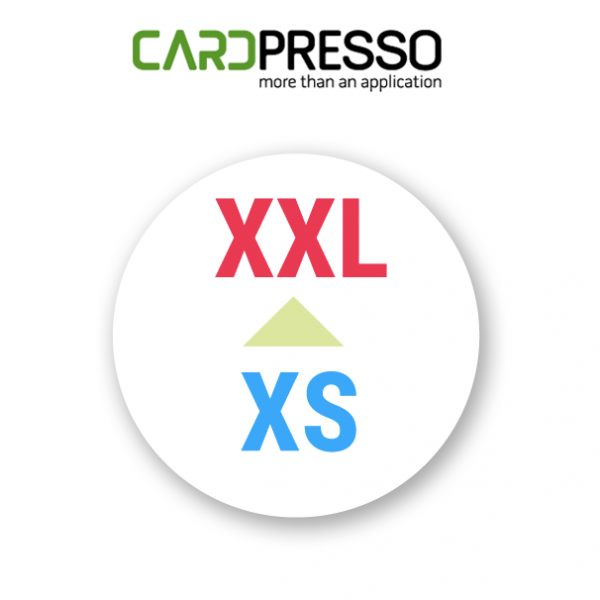 Upgrade CardPresso XS naar XXL