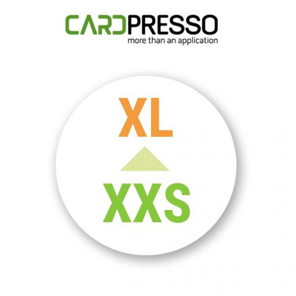 Upgrade CardPresso XXS naar XL