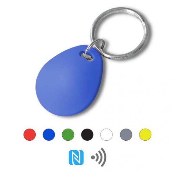 Keyfob sleutelhanger eco blauw Rfid NFC
