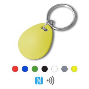 Keyfob sleutelhanger eco geel Rfid NFC