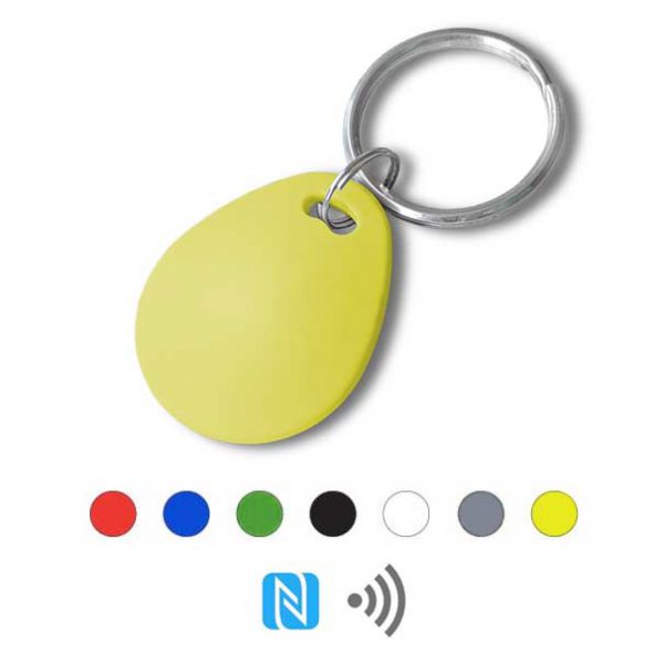 Keyfob sleutelhanger eco geel Rfid NFC