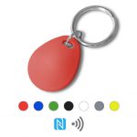 Keyfob sleutelhanger eco rood Rfid NFC