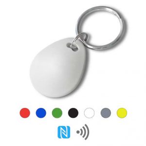 Keyfob sleutelhanger eco wit Rfid NFC